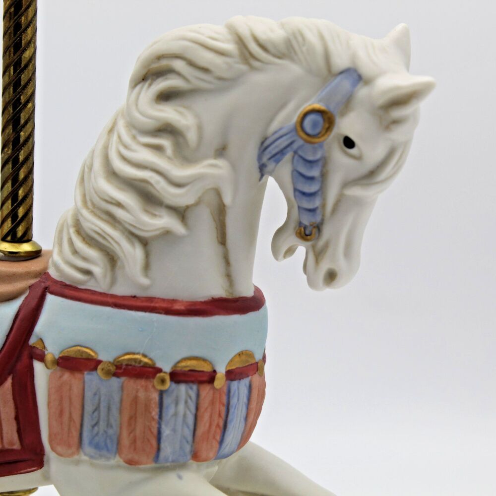 Vintage Homco Carousel Rocking Horse Figurine #1416 - Picture 5 of 10